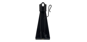 Calefacción por biomasa - JUEGO CHIMENEA PIRAMIDE 4 PIEZAS NEGRO
