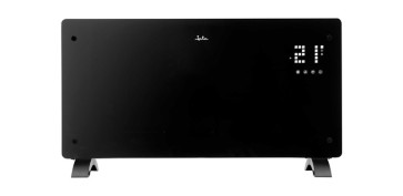Calefacción electrica - CONVECTOR DE CRISTAL CON WIFI 2000W NEGRO