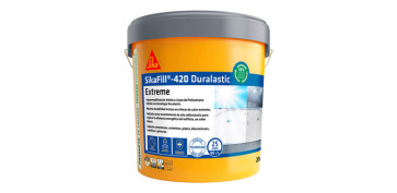 PINTURA IMPERMEABILIZANTE MEMBRANA SIKAFILL 420 EXTREME 20 KG GRIS