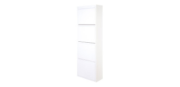 ZAPATERO METALICO DUNNE 4 MODULOS 136CM BLANCO