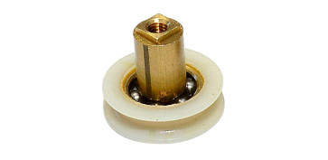 Mobiliario de baño - RODAMIENTO MAMPARA TUBO 22 MM BLANCO 12UDS
