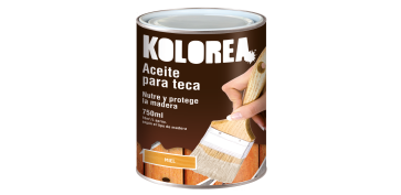 Proteccion y tratamiento para madera - ACEITE TECA KOLOREA 750 ML MIEL