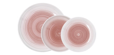 Vajillas - VAJILLA CERAMICA 18 PZAS VELVET ROSE QD