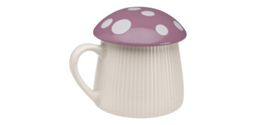 Vajillas - TAZA CON TAPA SETA VIOLETA 0,39L