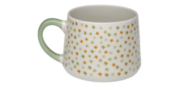 Vajillas - MUG CERAMICA ESTRELLA 0,39L 9X9X8CM