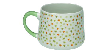 Vajillas - MUG CERAMICA ESTRELLA 0,39L 9X9X8CM