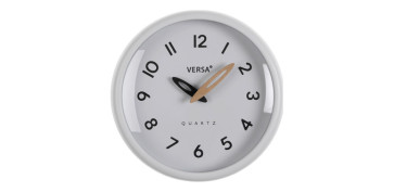 RELOJ DE PARED REDONDO MARCO BLANCO 6X24,4X24,4CM