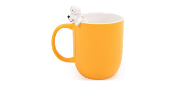 Vajillas - MUG CERAMICA PERRO AMARILLO 0,39L