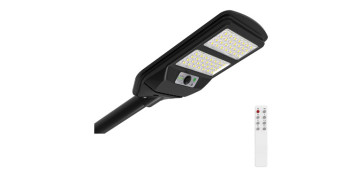 FAROLA SOLAR INDUSTRIAL NEGRO SENSOR PIR 8W 700LM 6500K IP54
