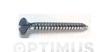 Fijación y Tornilleria - TIRAFONDO LATONADO CABEZA PLANA 3,5 X 20 MM 1000UDS