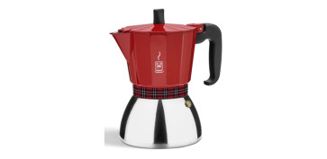 Coccion - CAFETERA DELUXE INDUCTION ROJA 3 TAZAS