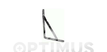 Alambre, muelles y sirgas - ESCUADRA SOPORTE REFORZADA BLANCO 600 X 360 MM 2UDS