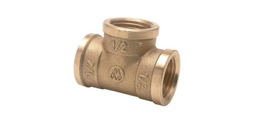 Conducción Cobre y aleacion - TE H-H-H LATON 1/2\