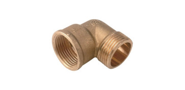 Conducción Cobre y aleacion - CODO M-H SIN VALONA LATON 3/8\