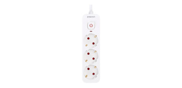 Cables - BASE MULTIPLE CON INTERRUPTOR BLANCO 3 TOMAS 3MT