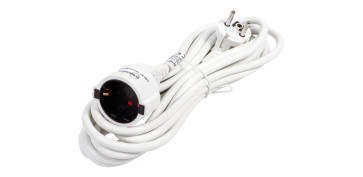 Cables - PROLONGADOR 3X1,5 BLANCO 16A 5MT IP20