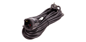 Cables - PROLONGADOR 3X1,5 NEGRO 16A 10MT IP20