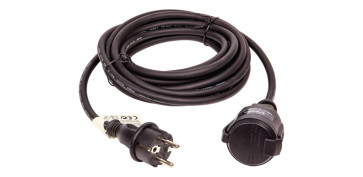 Cables - PROLONGADOR 3X1,5 NEGRO 16A 5MT IP44
