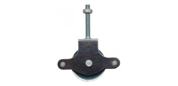POLEA TENDEDERO CON TORNILLO CINCADA ROLDANA Ø60 MM PLASTICO 25UDS