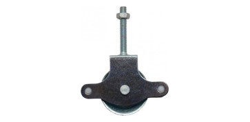 Cuerdas y cintas - POLEA TENDEDERO CON TIRAFONDO CINCADA ROLDANA Ø40 MM PLASTICO 25UDS