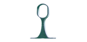 Estanterias y armarios - SOPORTE CENTRAL PARA TUBO DE ARMARIO OVAL 25X15MM NIQUEL 50UDS