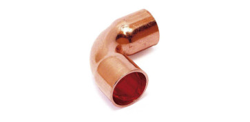 Conducción Cobre y aleacion - CURVA COBRE 90º H-H 5002A Ø 12 MM 10 UDS