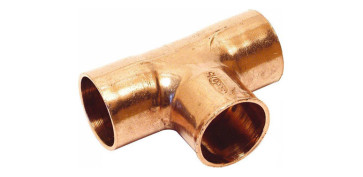 Conducción Cobre y aleacion - TE COBRE HEMBRA 5130 Ø 15 MM 25 UDS