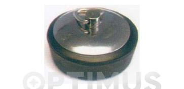 TAPON LAVABO GOMA CHAPA INOX 36 MM 25 UDS