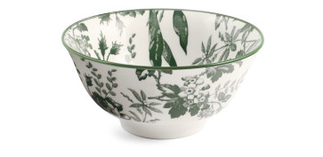 Vajillas - BOL PORCELANA DECORADO MARGARET Ø 16CM VERDE