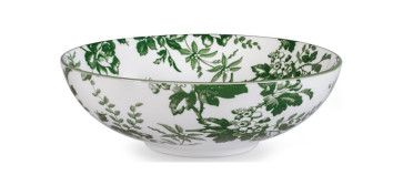Vajillas - ENSALADERA PORCELANA DECORADA MARGARET 21CM VERDE