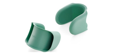 Utensilios de cocina - MINI MANOPLAS FLEXIBLES (SET 2 UNIDADES) VERDE 8X8,3X5,5CM