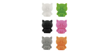 Todo para la mesa - MARCADOR DE COPAS SILICONA 6 UNIDADES GATOS