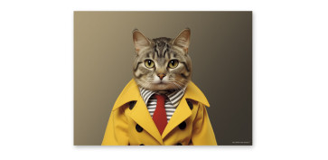 Textil y costura - MANTEL INDIVIDUAL FUNNY CATS MINOU 40X30CM