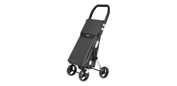 Textil y costura - CARRO COMPRA 4 RUEDAS MUUVI PLEGABLE CARBON GREY-ALUMINIO