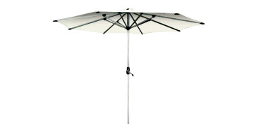 FOLLETO JARDIN 2026 - PARASOL ALUMINIO BLANCO 3 M TUBO 48MM C/MANIVELA