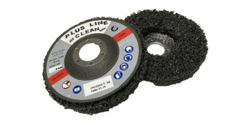 Lijas - DISCO PLUS LINE CLEAN FIBRA 115MM NEGRO 5 PIEZAS