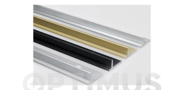 Material de carpintería - GUIA ALUMINIO BRASS SUPERIOR/INFERIOR ROLL25/45 3 M 20 UNIDADES