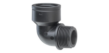 Conduccion Polietileno - FITTING CODO 90º ROSCA MACHO/HEMBRA SERIE 5 1/2\