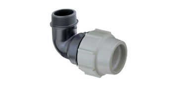 Conduccion Polietileno - FITTING CODO MIXTO 90º ROSCA MACHO SERIE 7 32MM X 1\