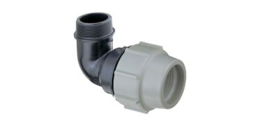 Conduccion Polietileno - FITTING CODO MIXTO 90º ROSCA MACHO SERIE 7 40MM X 1-1/4\