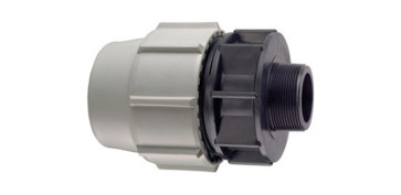 Conduccion Polietileno - FITTING ENLACE MIXTO ROSCA MACHO SERIE 7 25MM X 3/4\