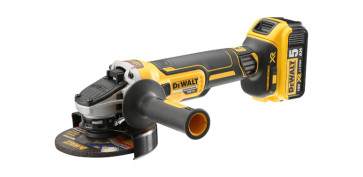 Amoladoras electricas - MINI AMOLADORA SIN ESCOBILLAS XR 18V 125MM+2BATERIAS LI-ION 5AH Y