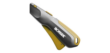 CUTER TRAPEZOIDE ERGONOMICO RETRACTILA ABS+ALUMINIO 168X62X22MM