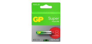 Pilas y baterías - PILA ALCALINA SUPER LR3 AAA 8 UND