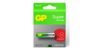 Pilas y baterías - PILA ALCALINA SUPER LR6 AA 8 UNID