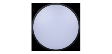 Iluminacion vivienda - PLAFON LED SUPERFICIE REDONDO CON MARCO NEGRO HYDRA CCT 18W 1800LM Ø285MM