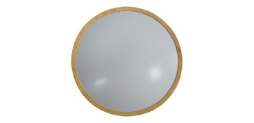 Iluminacion vivienda - PLAFON LED SUPERFICIE REDONDO CON MARCO MADERA HYDRA CCT 18W 1800LM Ø285MM