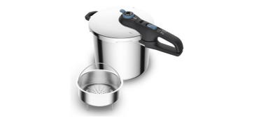 OLLA PRESION SUPER RAPIDA SECURE TRENDY 8 L - INDUCCION CON CESTILLO