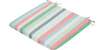 Librería y papeleria - COJIN SILLA RAYAS/VERDE 42X42X4CM RIGHE SALMONE