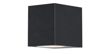 Iluminacion vivienda - APLIQUE EXTERIOR CONFO NEGRO 1XGU10 IP44
